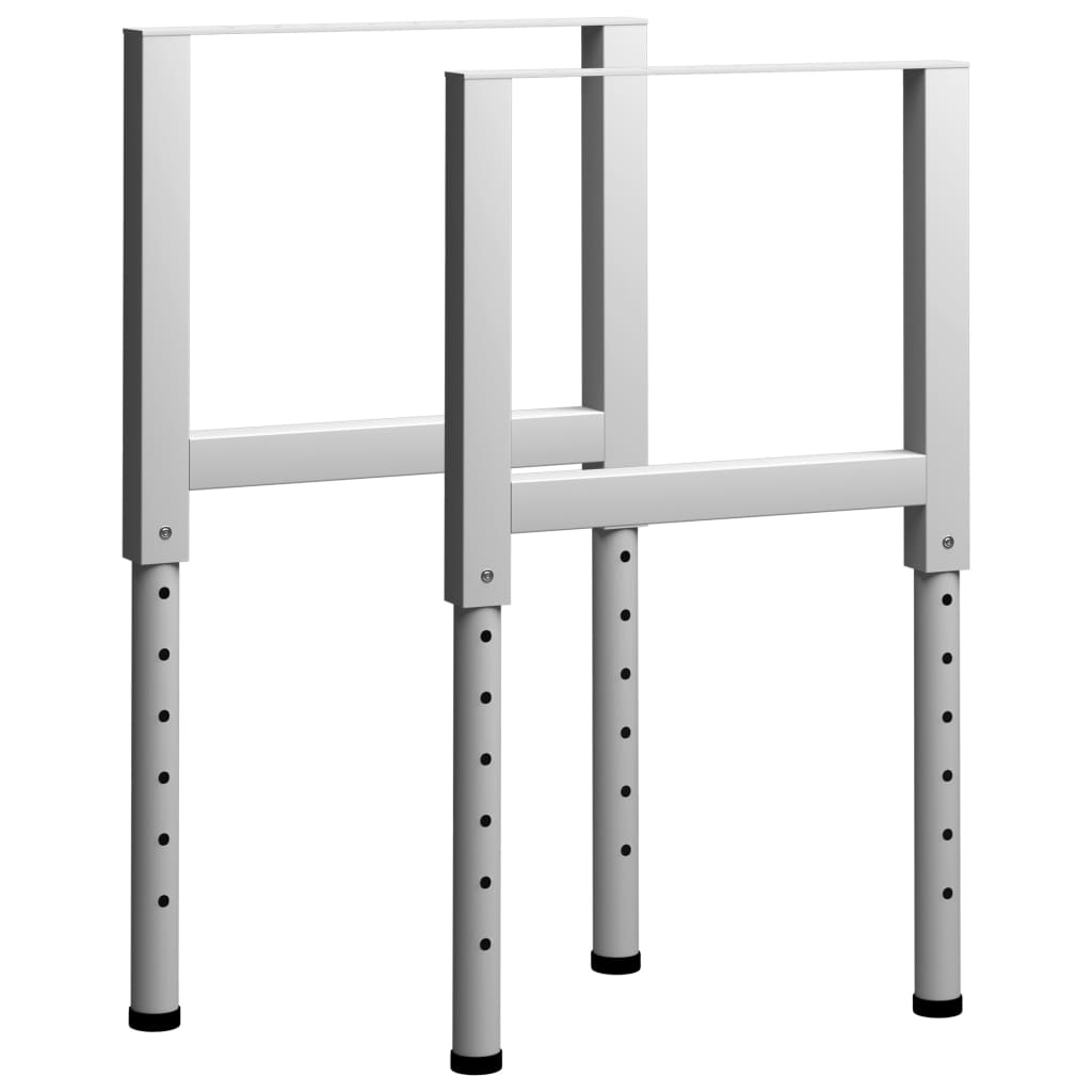 Adjustable settlement frames 2 pcs metal 55x (69-95.5) cm gray