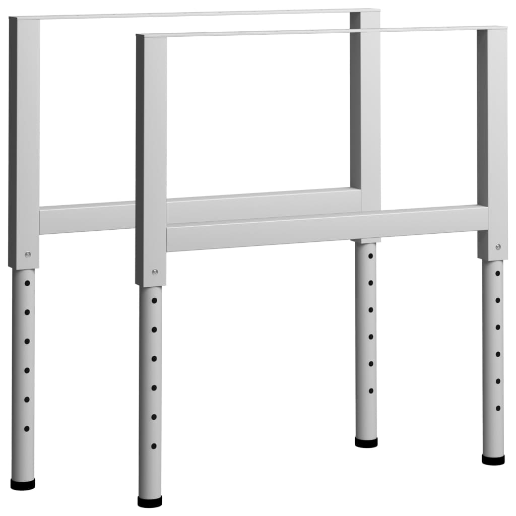 Adjustable settlement frames 2 pcs metal 85x (69-95.5) cm gray