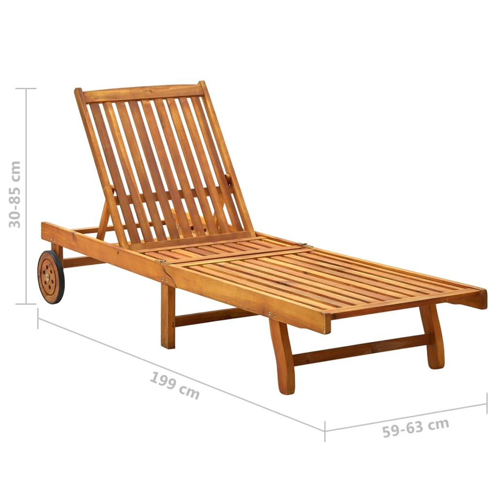 Solid Acacia Wood Chair
