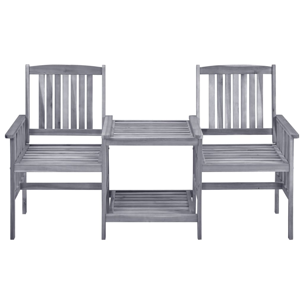 Garden chairs with tea table 159x61x92 cm acacia wood