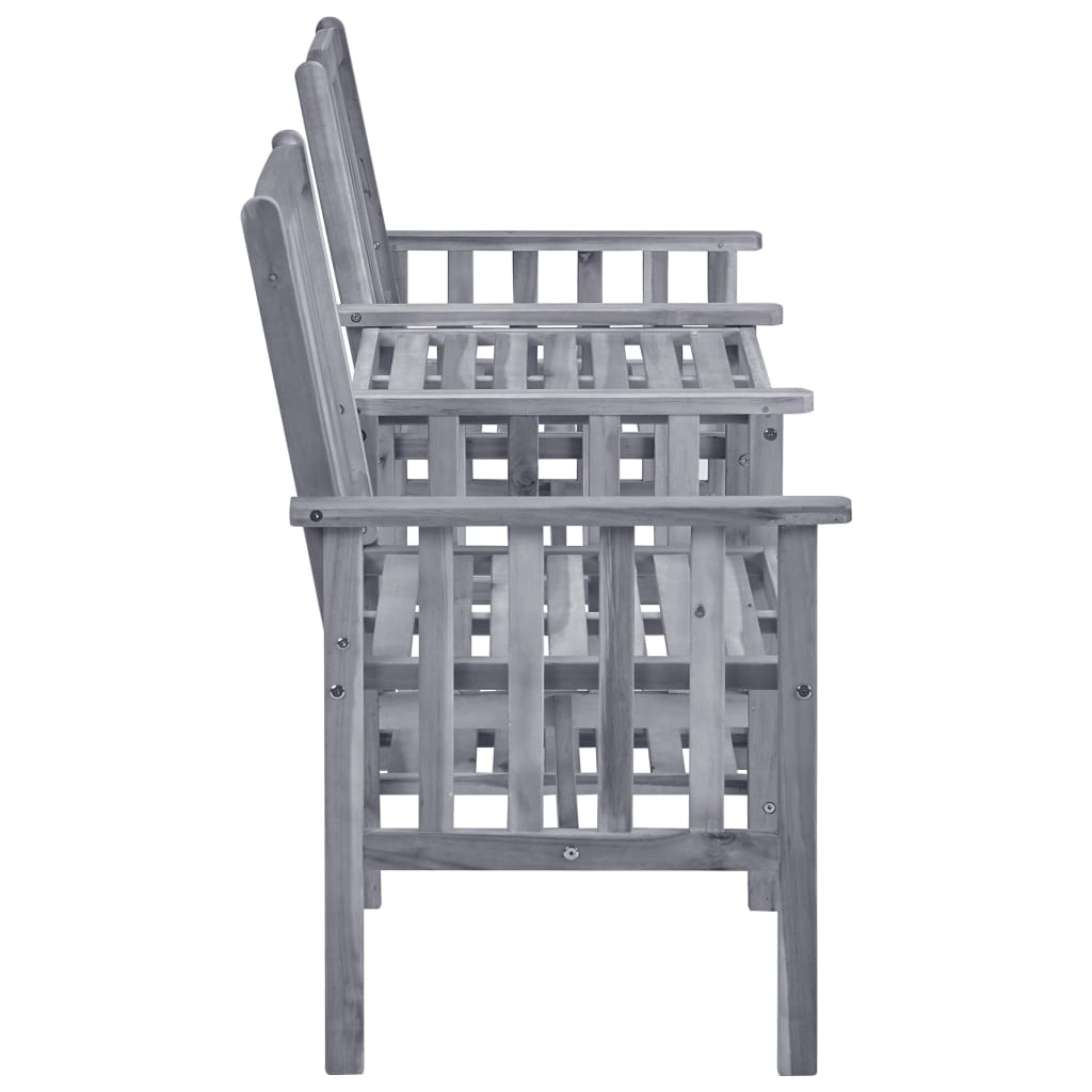 Garden chairs with tea table 159x61x92 cm acacia wood