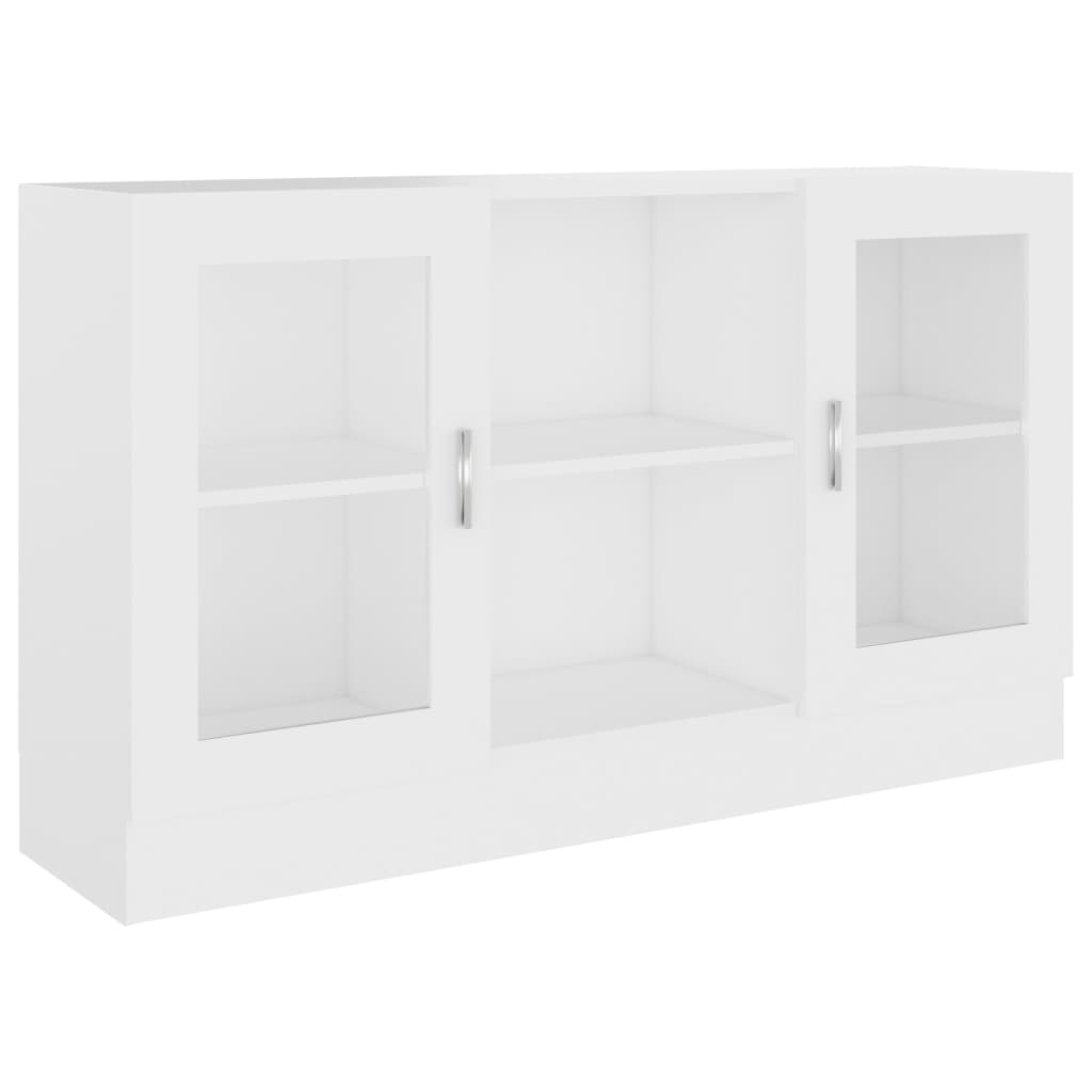White display cabinet 120x30.5x70 cm Agglomerate