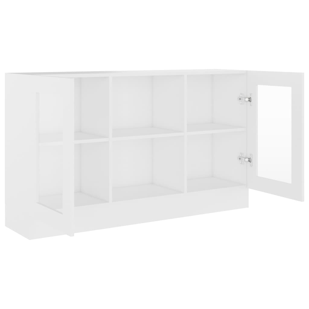 White display cabinet 120x30.5x70 cm Agglomerate
