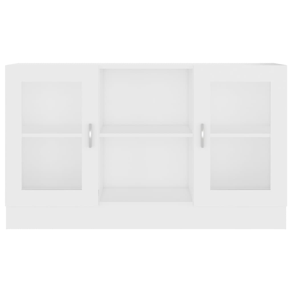Armoire à vitrine Blanc 120x30,5x70 cm Aggloméré