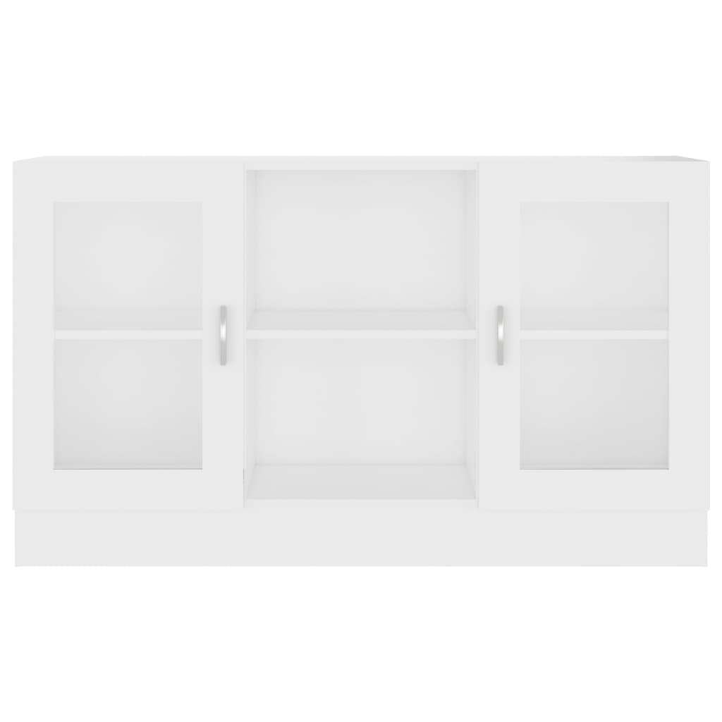 White display cabinet 120x30.5x70 cm Agglomerate