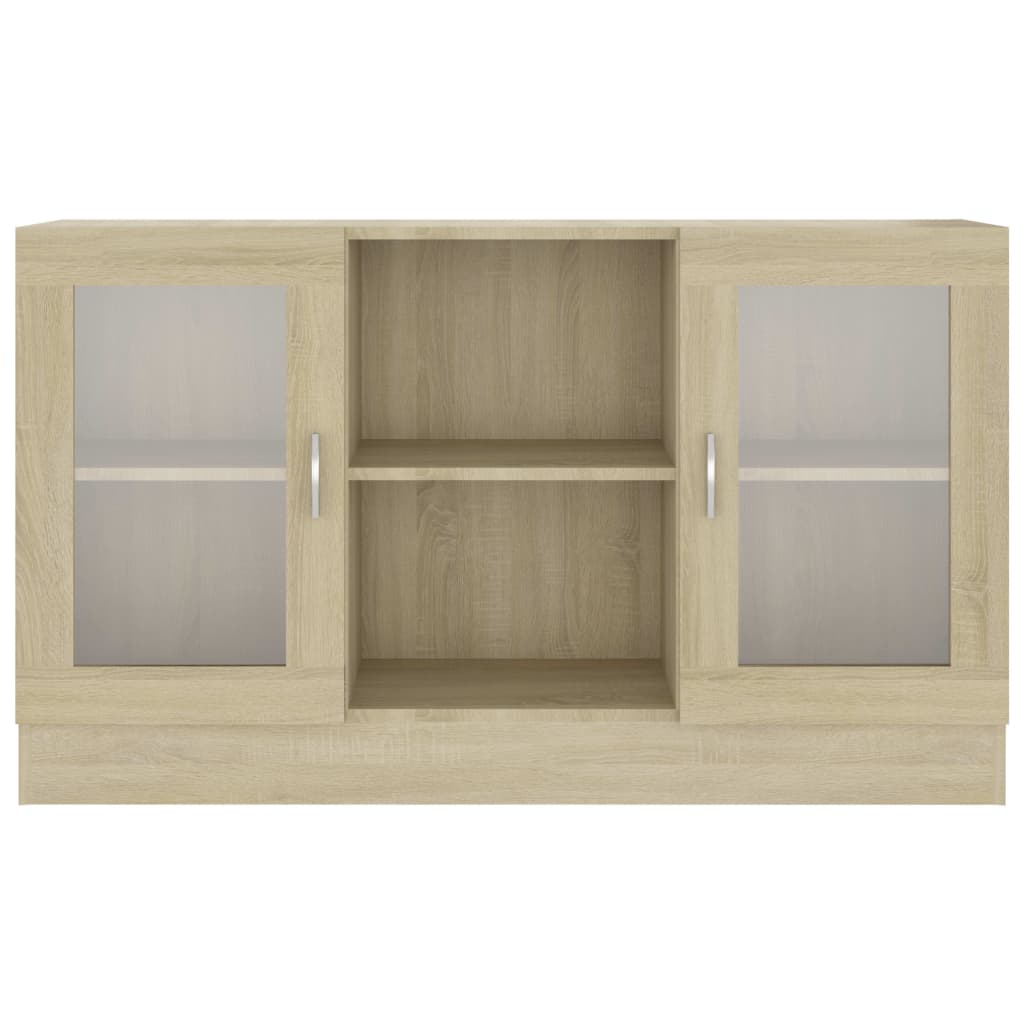 Armoire à vitrine Chêne sonoma 120x30,5x70 cm Aggloméré