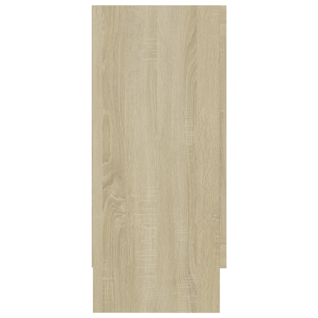 Sonoma Oak Display Schrank 120x30,5x70 cm agglomeriert