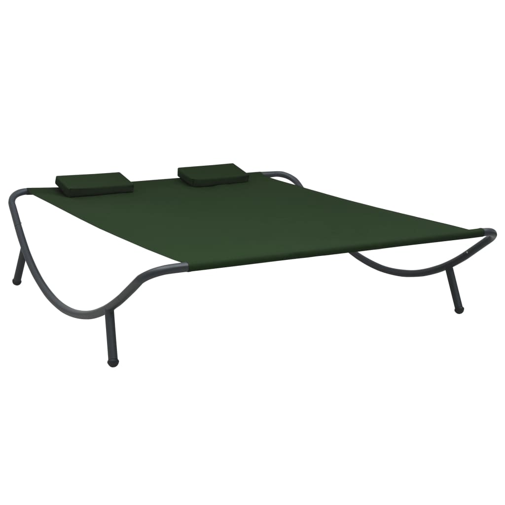 Outdoor rest bed Green fabric