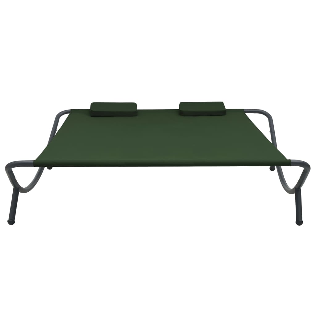 Outdoor rest bed Green fabric