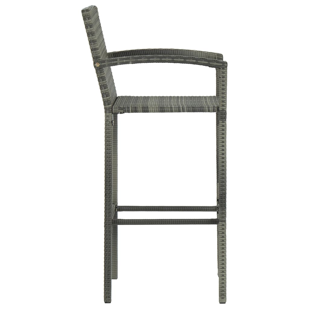 Braided 4 -braided gray batch bar stools