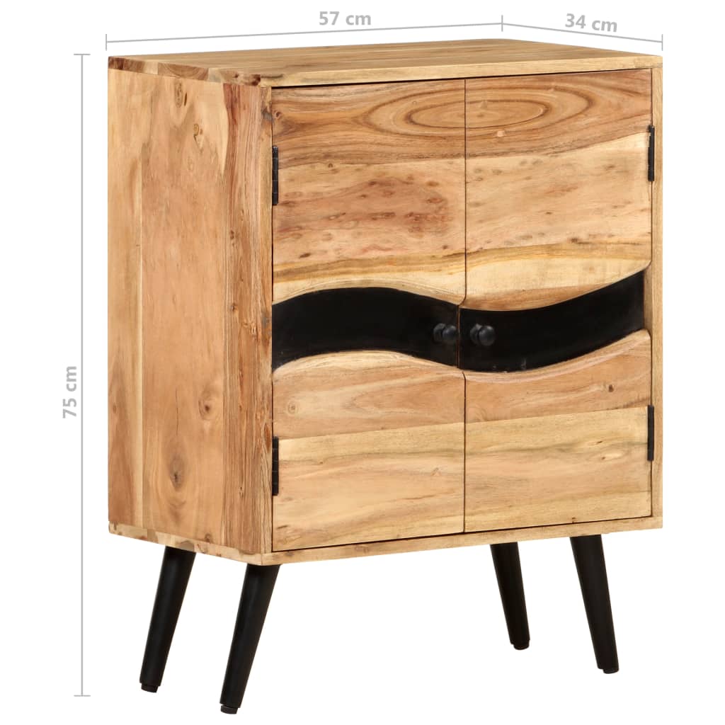 Credenza 57x34x75 cm Legno massello di acacia