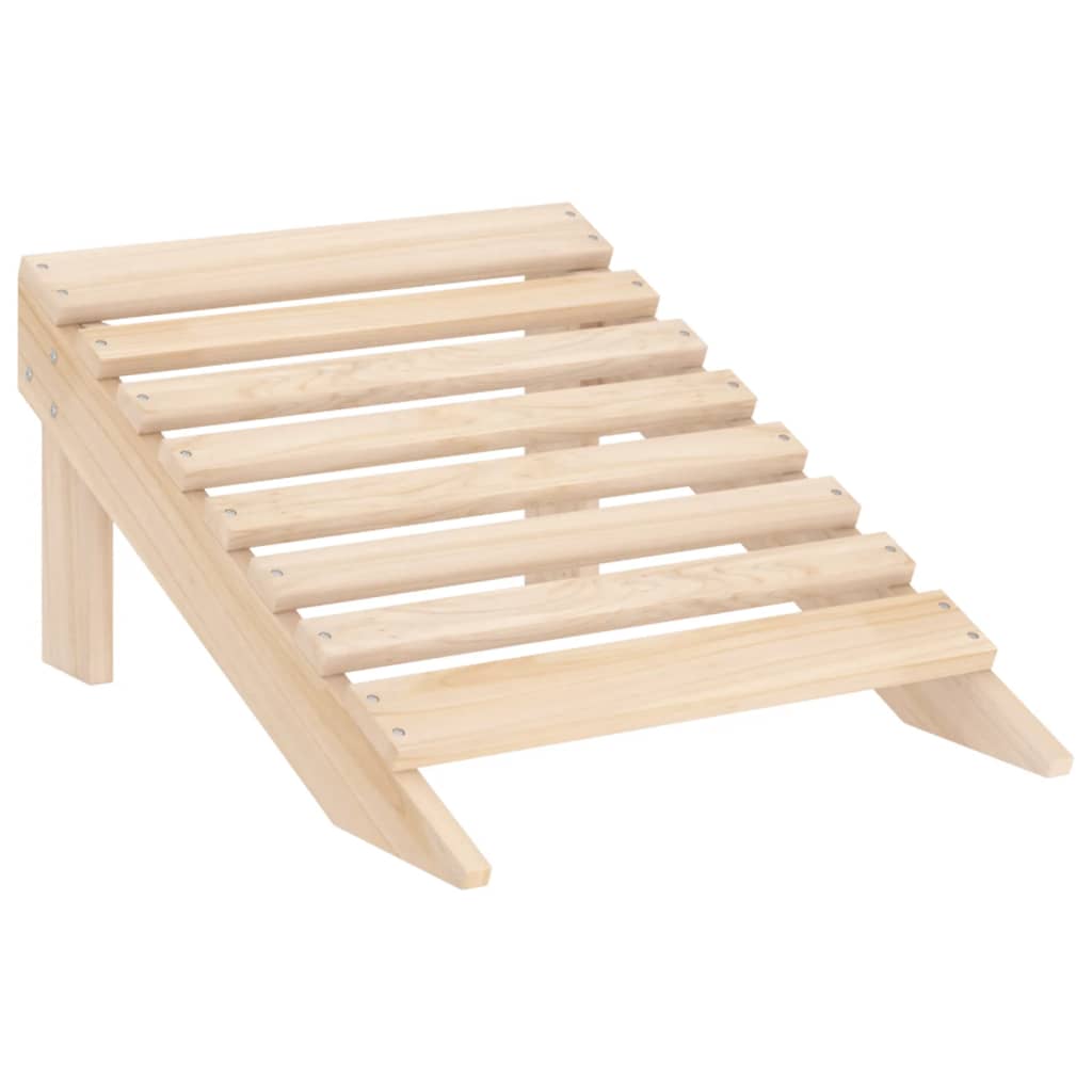 Chaise de jardin Adirondack avec repose-pied et table Sapin