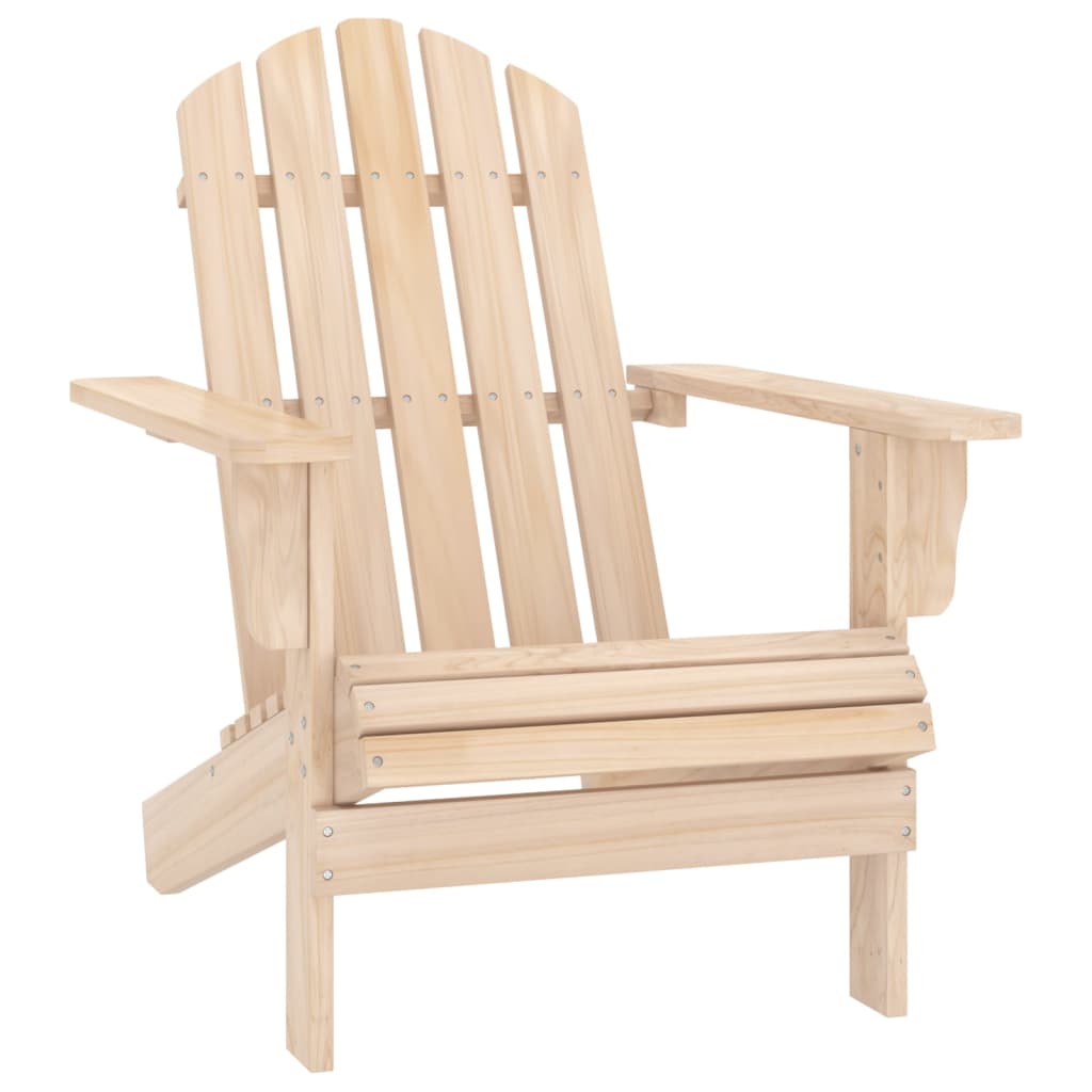 Adirondack garden chair with footrest and fir table