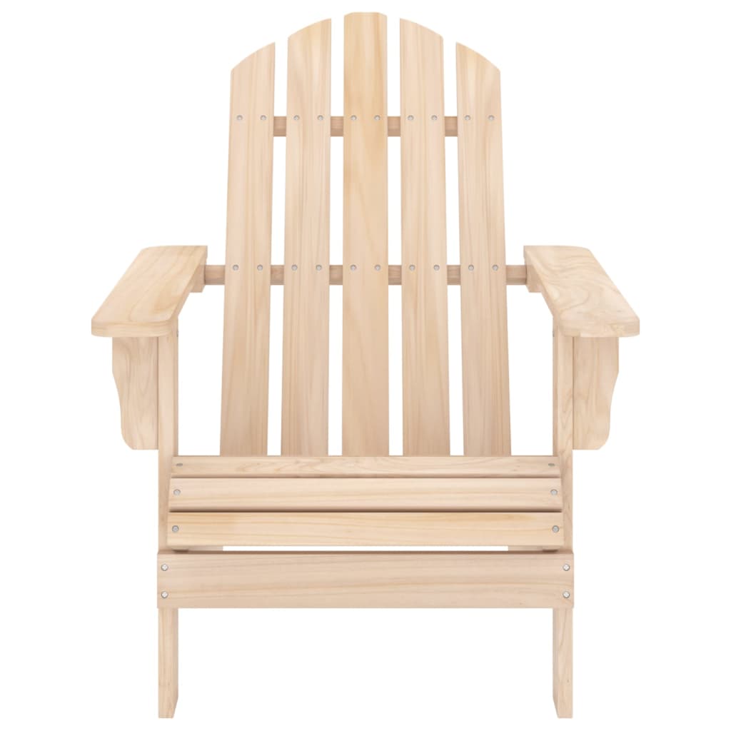 Adirondack garden chair with footrest and fir table