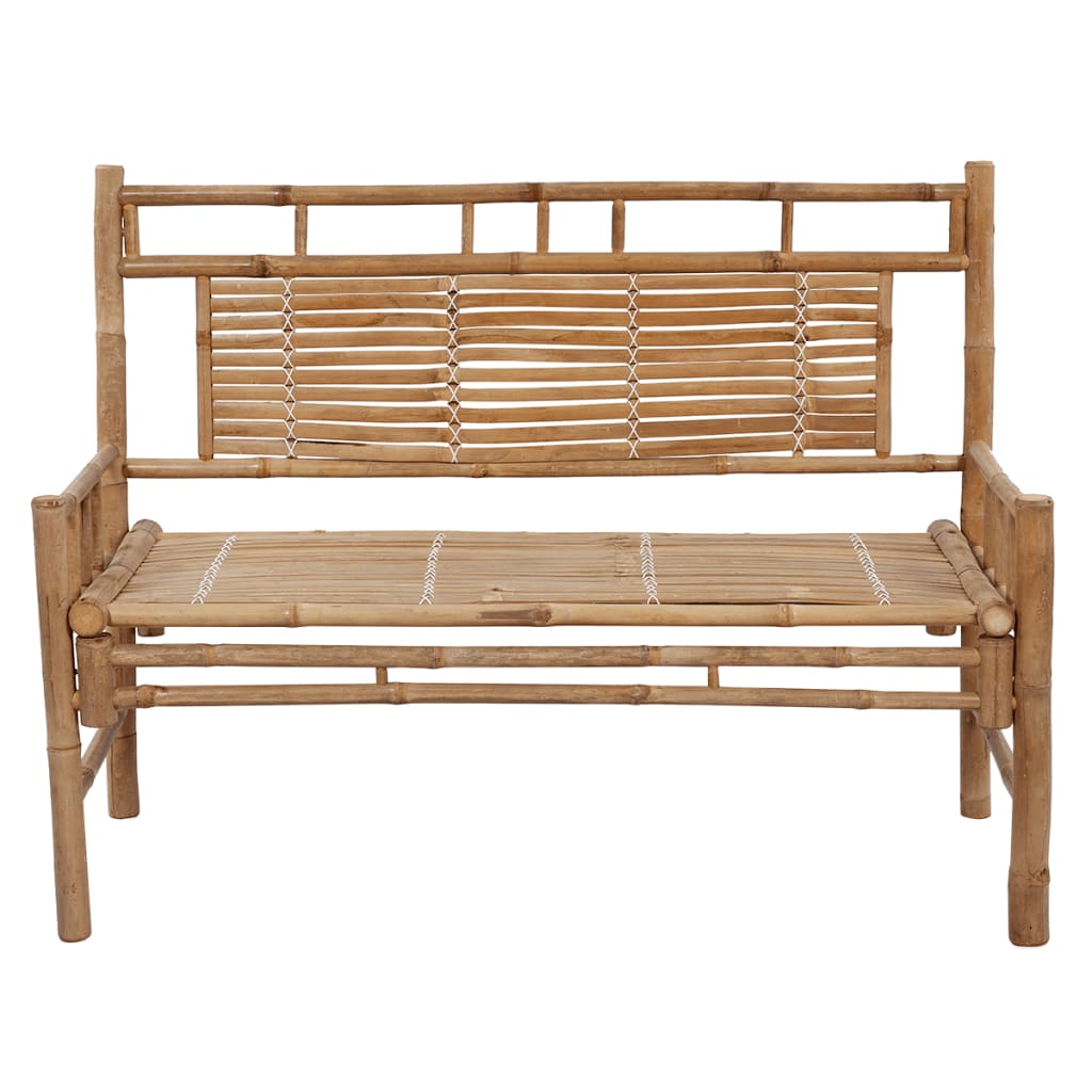 Garden bench with 120 cm bamboo cushion