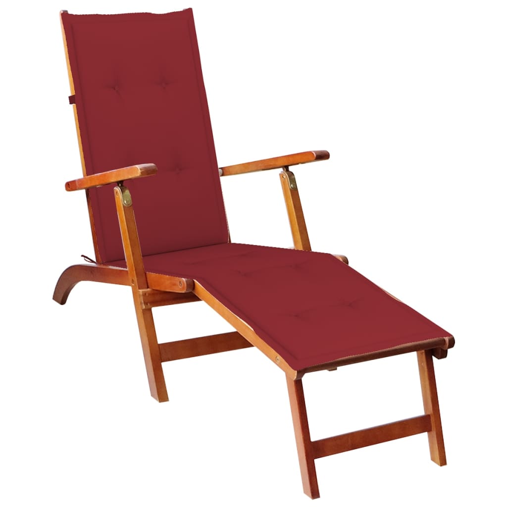 Terrace chair with Solid Acacia Figures and Cushion