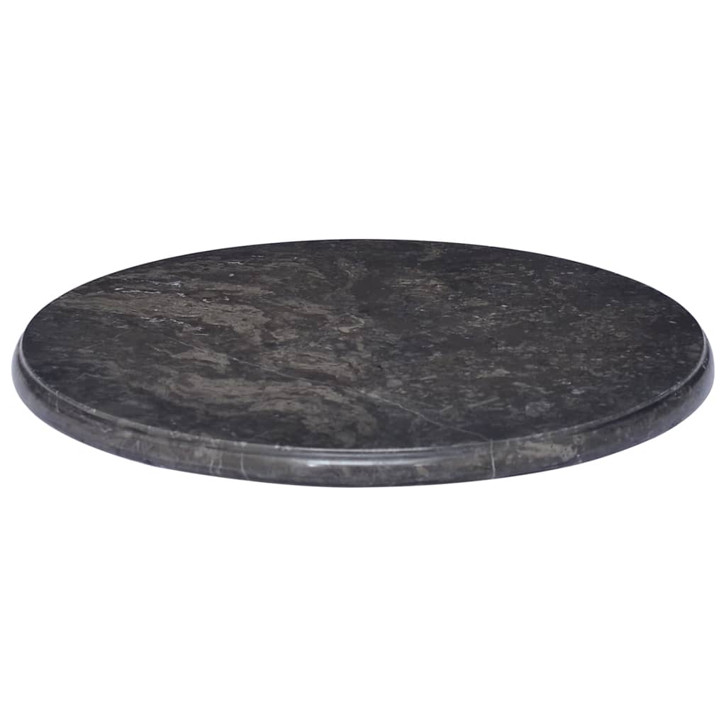 Dessus de table Noir Ø50x2,5 cm Marbre