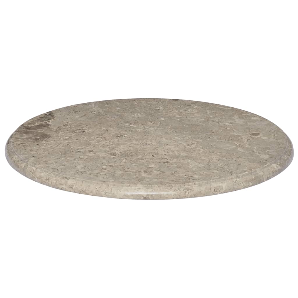Graue Tischplatte Ø60x2,5 cm Marmor