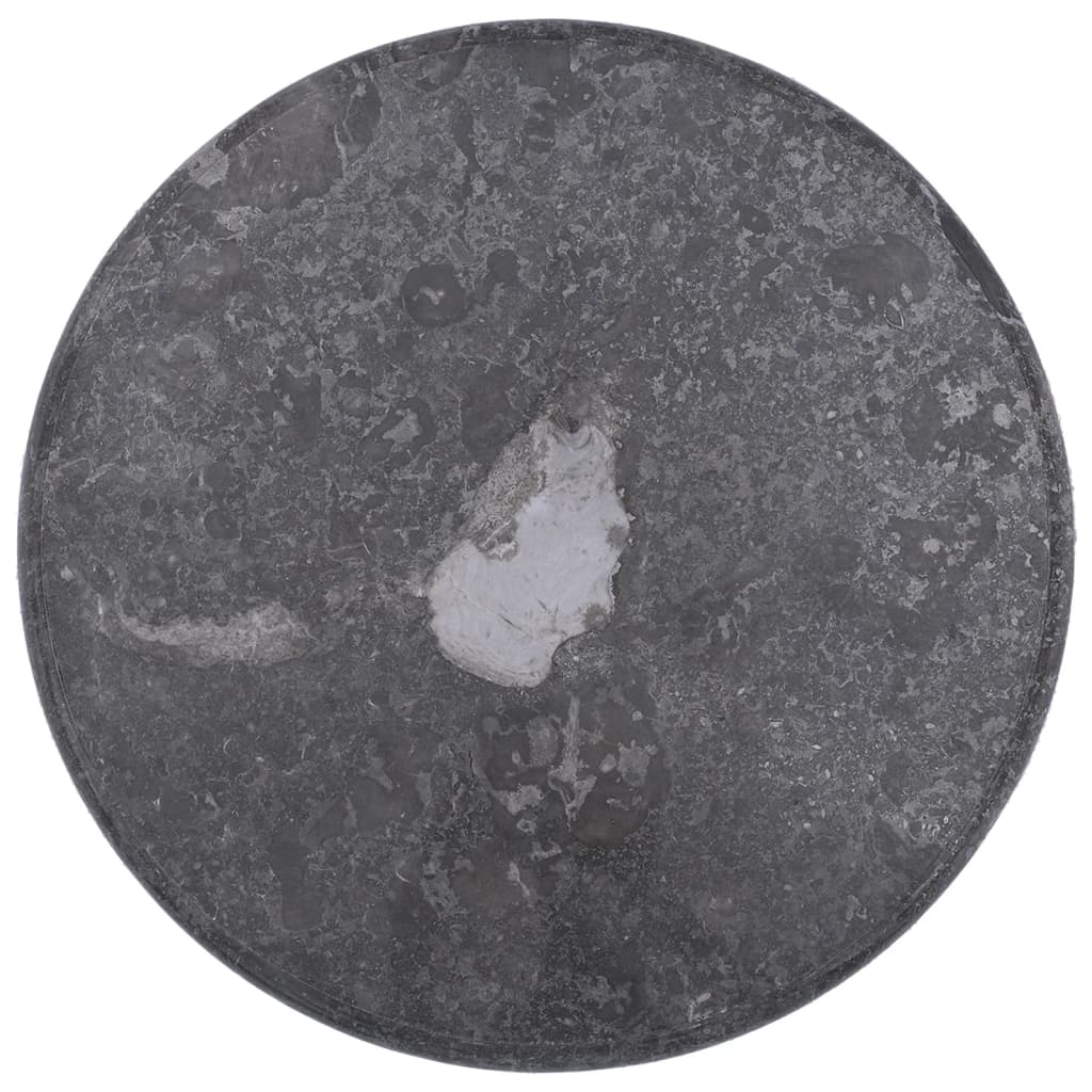 Gray table top Ø60x2.5 cm marble