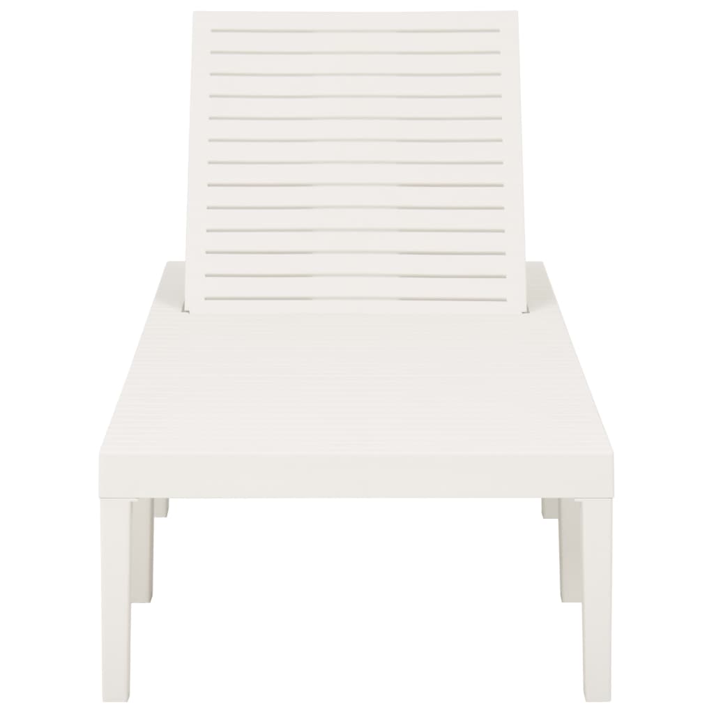 Weißer Plastik -Lounge -Stuhl