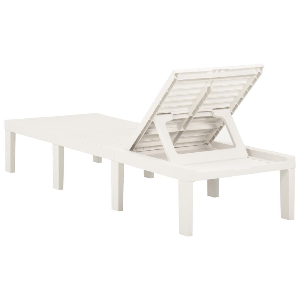 Weißer Plastik -Lounge -Stuhl