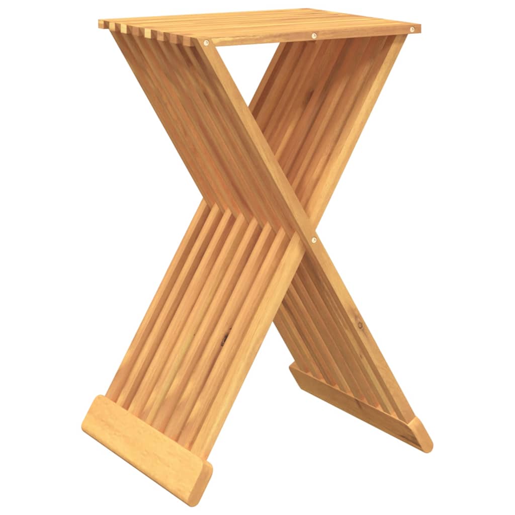 Folding stool 40x32.5x70 cm solid teak wood