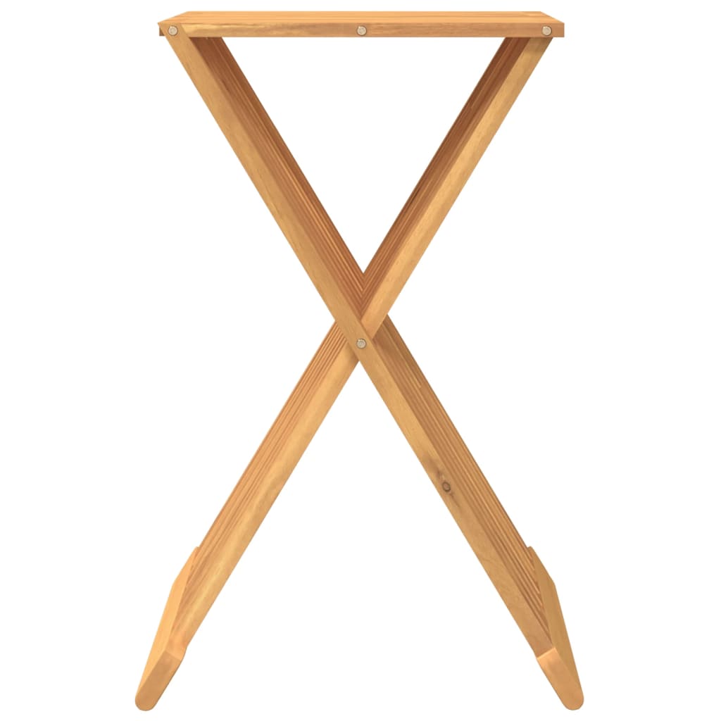 Folding stool 40x32.5x70 cm solid teak wood