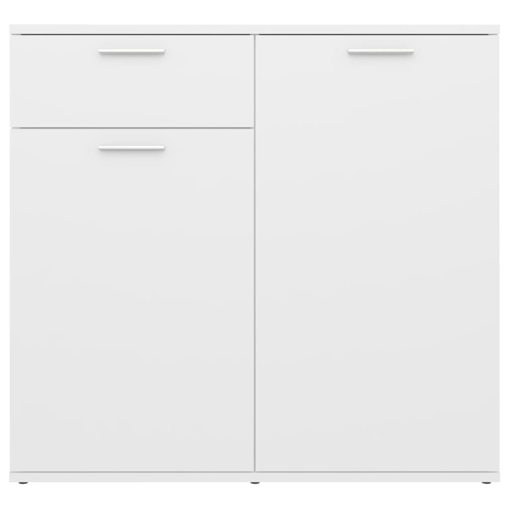 Buffet bianco 80x36x75 cm in truciolato