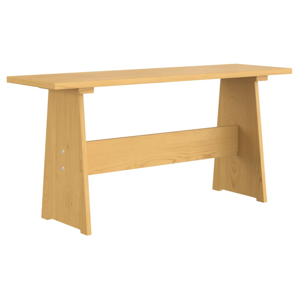 Dining table with Brown Bench Honey Solid Pine Wood