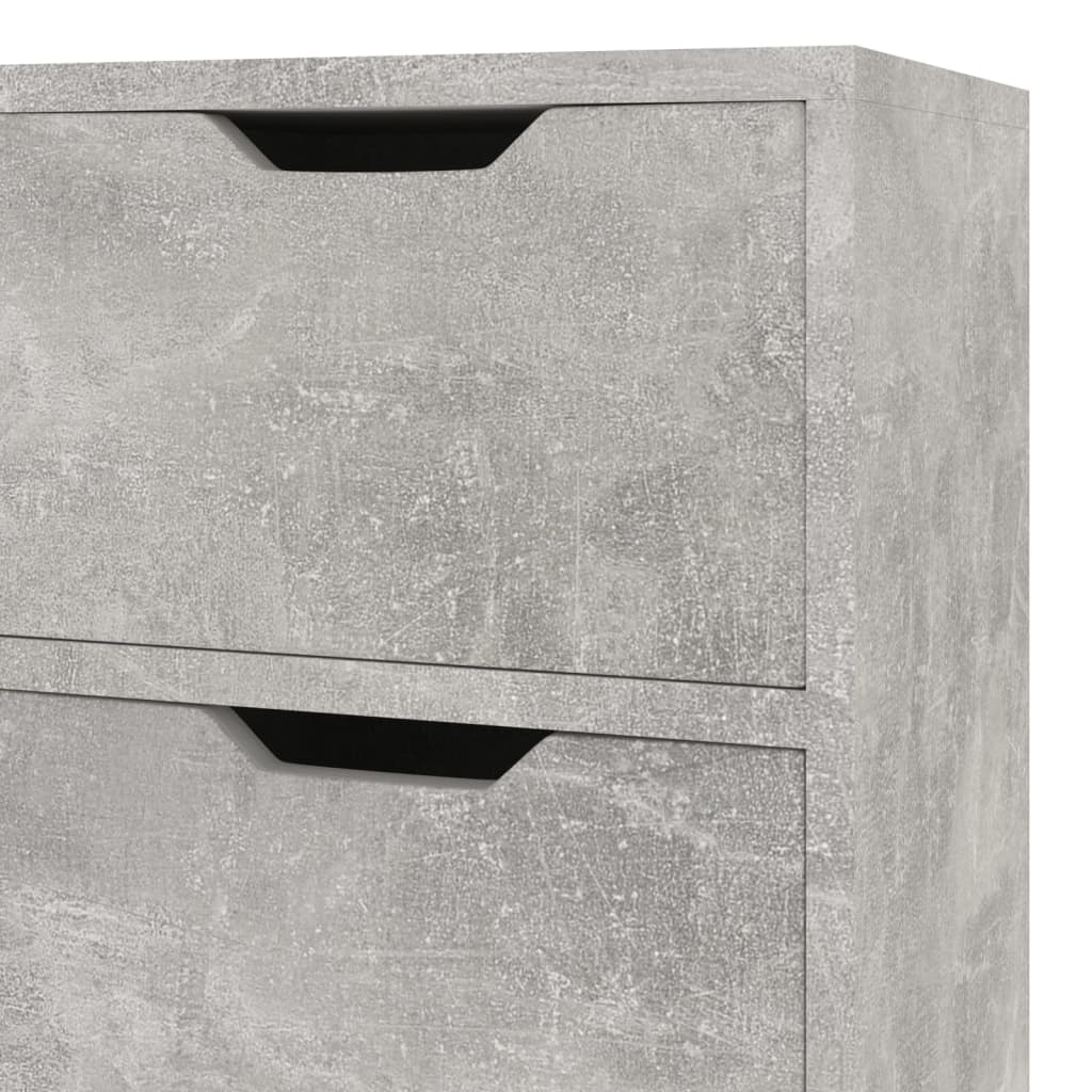 Concrete gray buffet 90x30x72 cm engineering wood