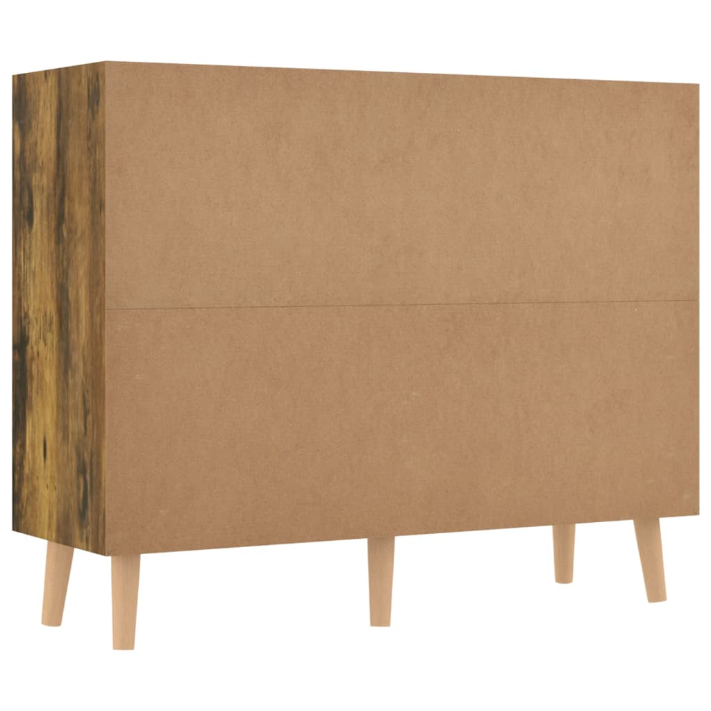 Credenza in rovere affumicato 90x30x72 cm in multistrato