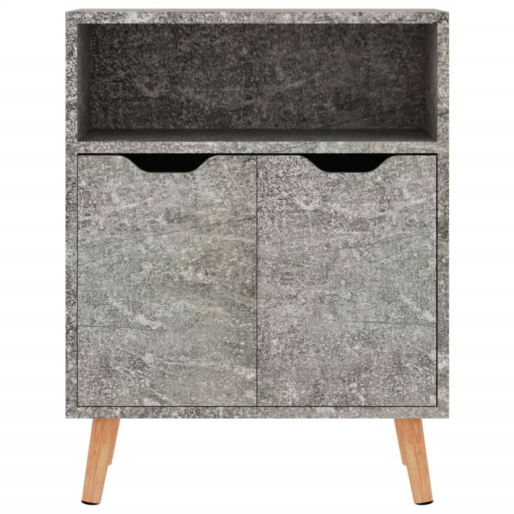 Betongrau -Buffet 60x30x72 cm Ingenieurholz