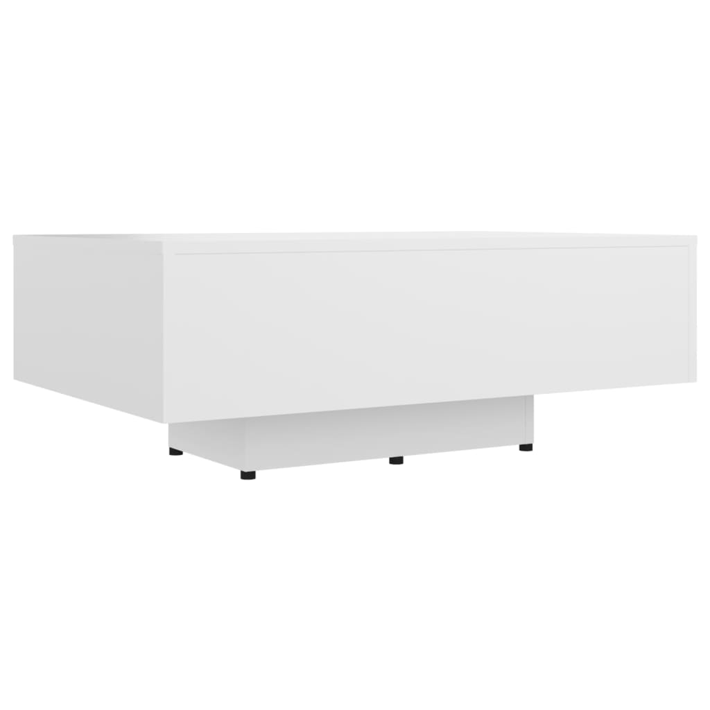 Table basse Blanc 85x55x31 cm Aggloméré