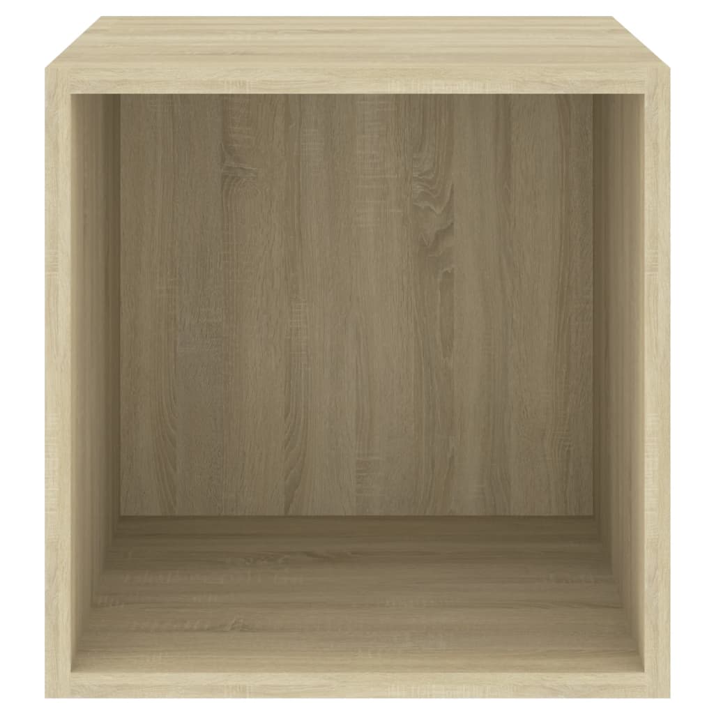 Wall cabinets 2 pcs Sonoma oak 37x37x37 cm agglomerated