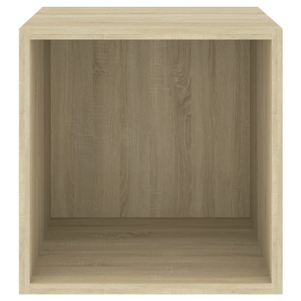 Wall cabinets 4 pcs Sonoma oak 37x37x37 cm agglomerated