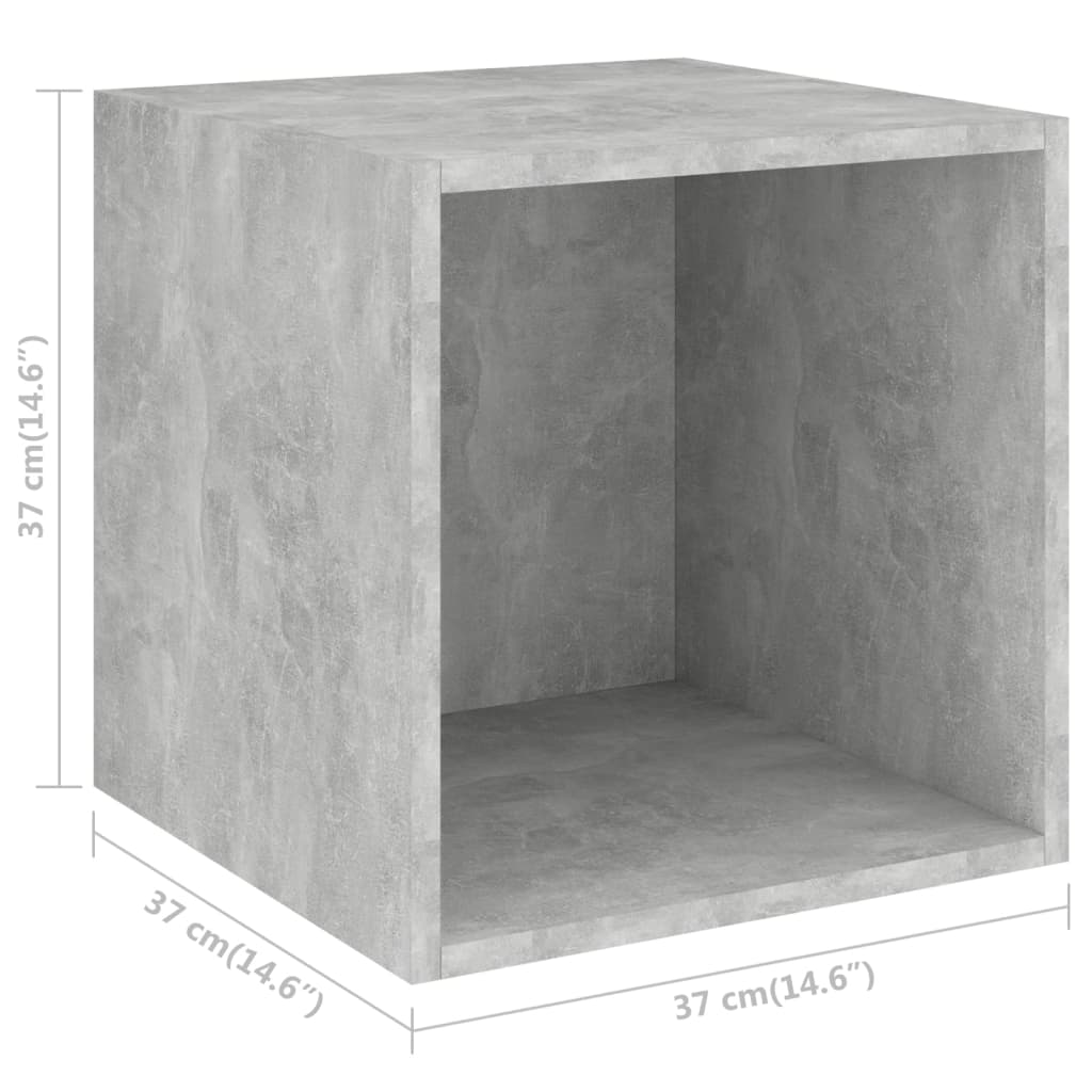 Pensile Grigio cemento 37x37x37 cm Truciolato
