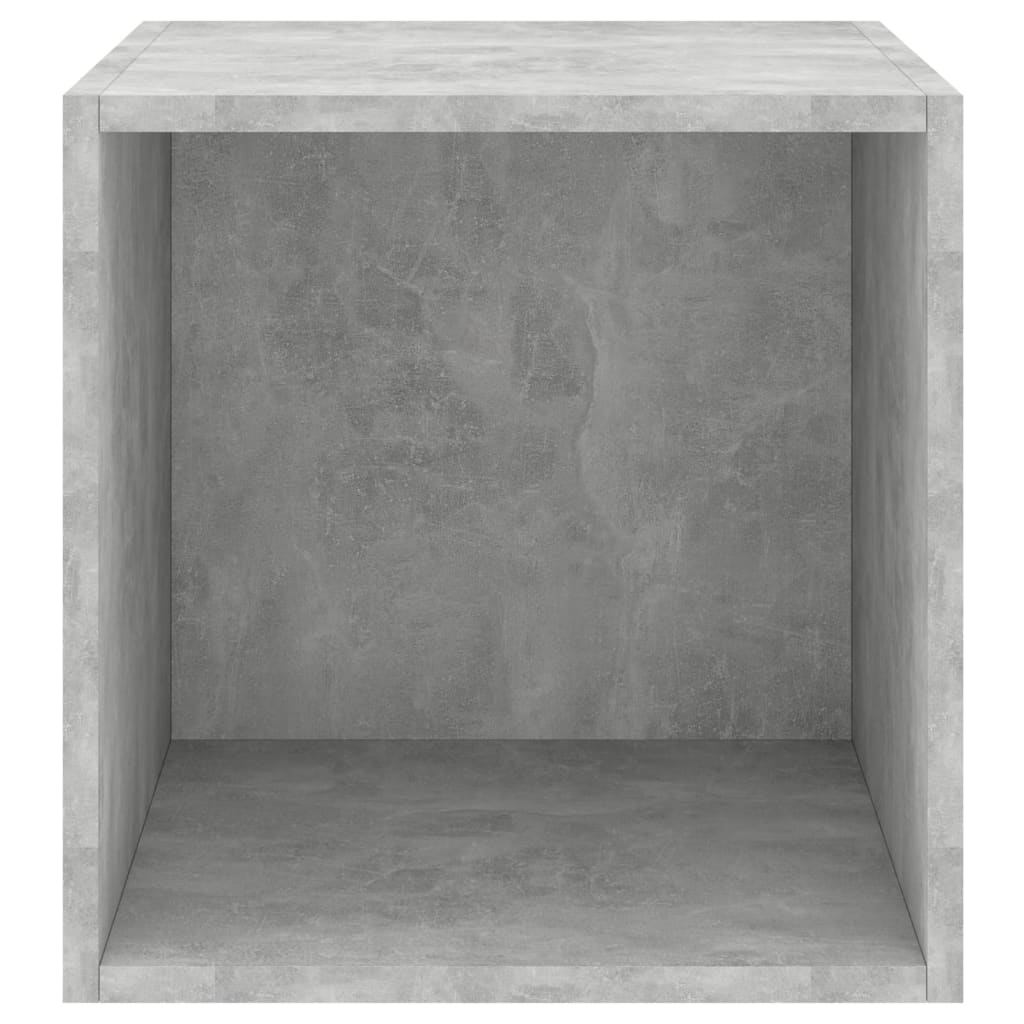 Wall cabinets 2 pcs Gray Concrete 37x37x37 cm Agglomerated