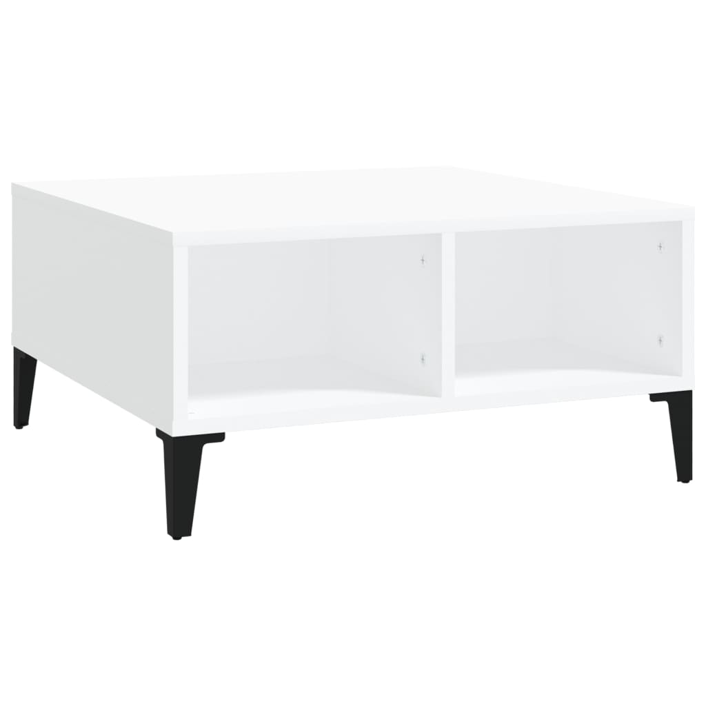 White coffee table 60x60x30 cm agglomerated