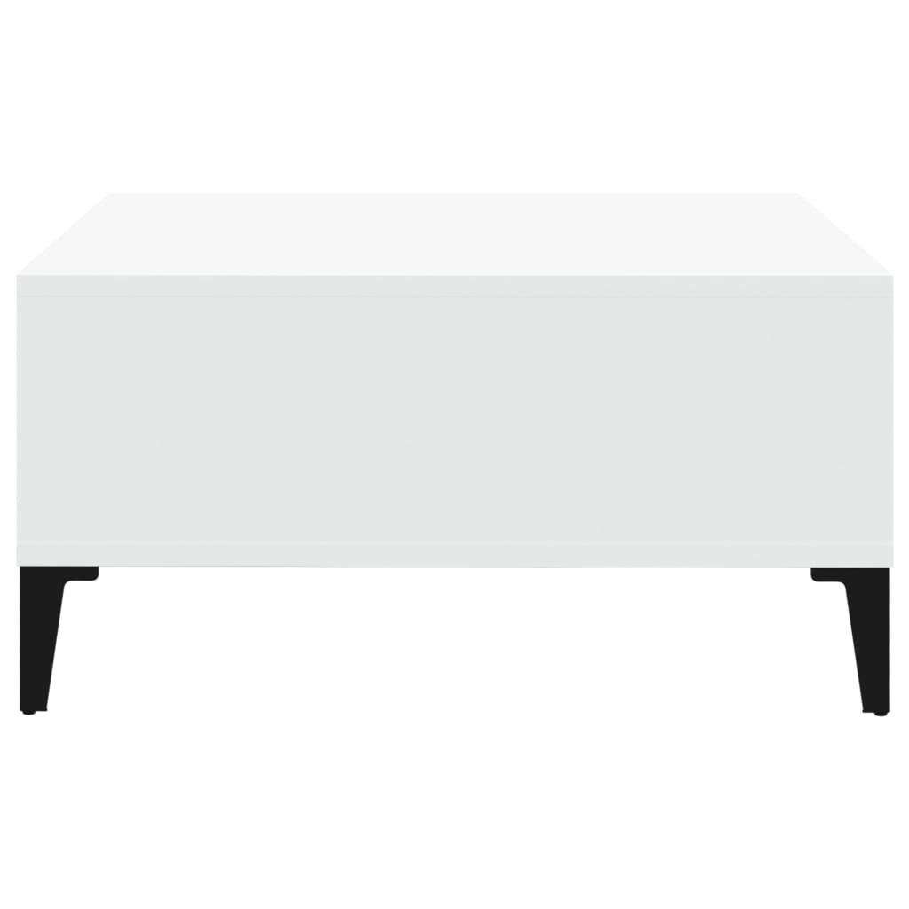 White coffee table 60x60x30 cm agglomerated