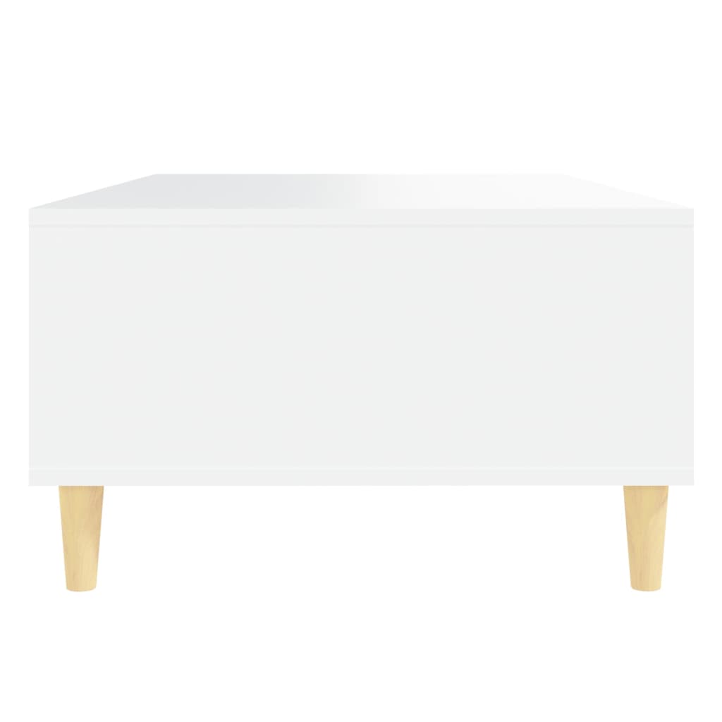 Table basse Blanc 103,5x60x35 cm Aggloméré