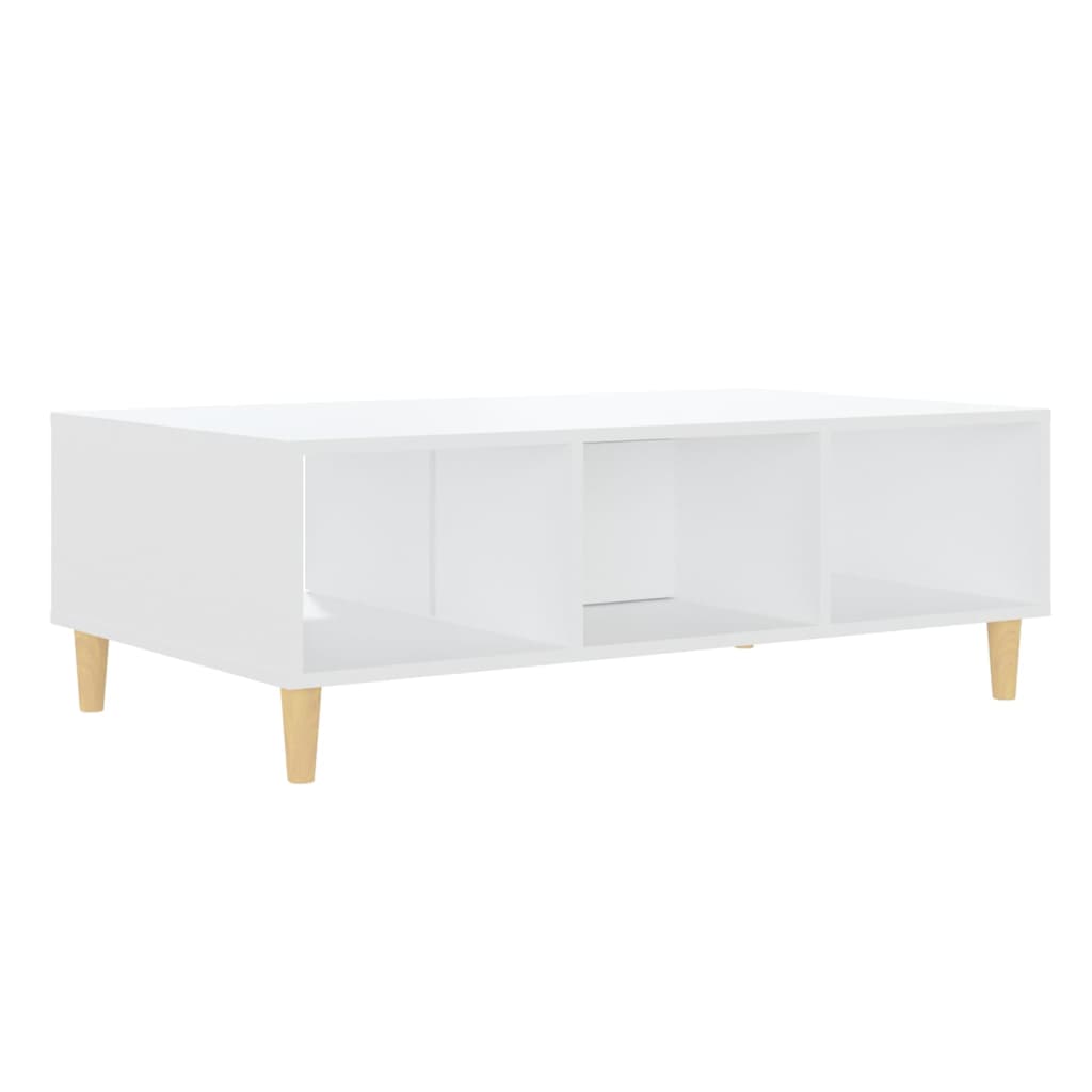 Tavolino bianco 103.5x60x35 cm agglomerato