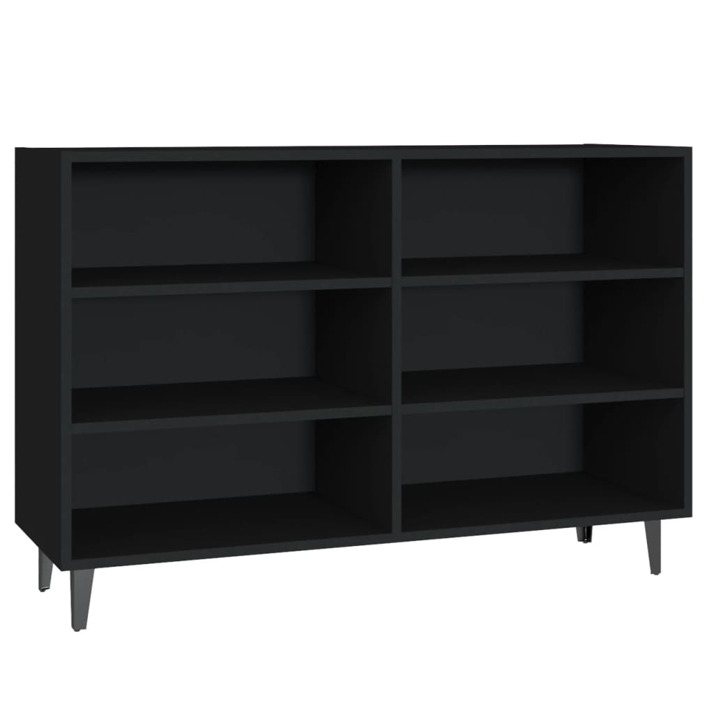 Credenza nera 103,5x35x70 cm in truciolare