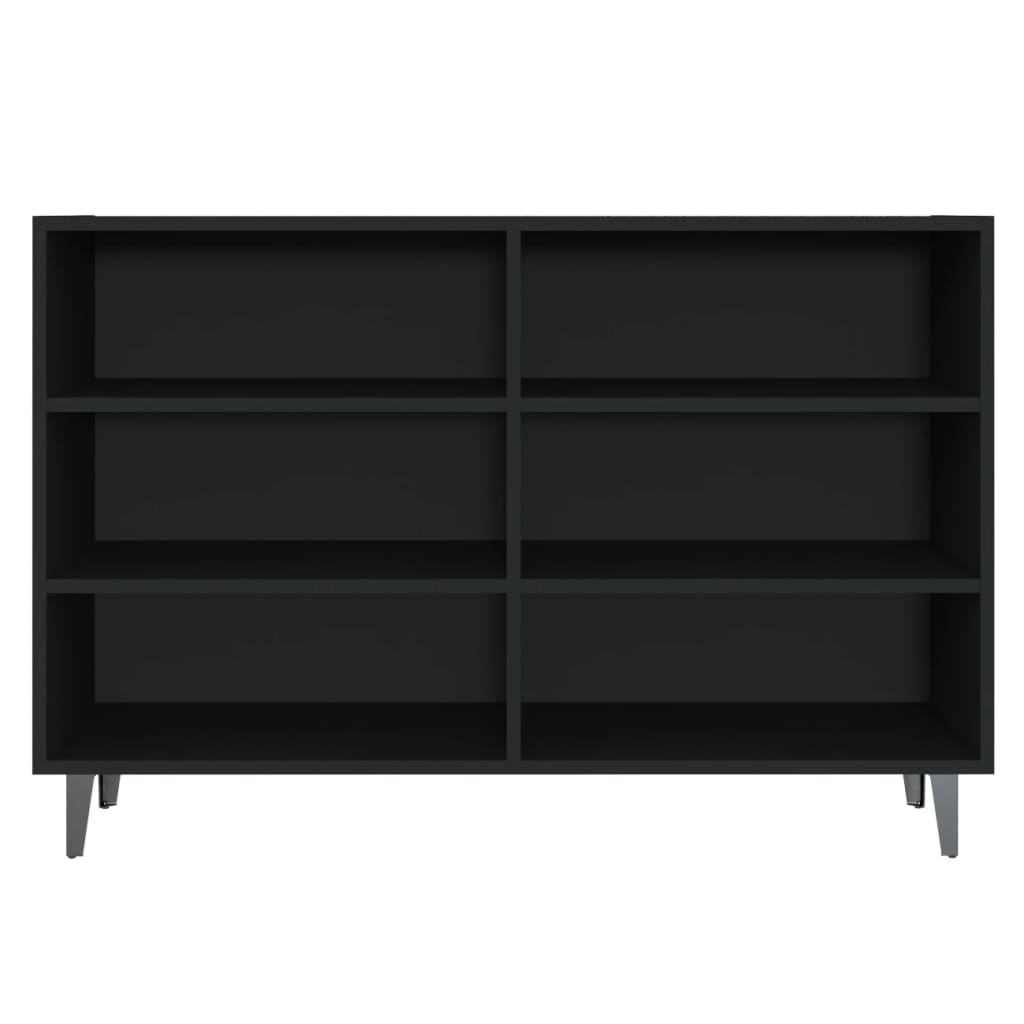 Credenza nera 103,5x35x70 cm in truciolare