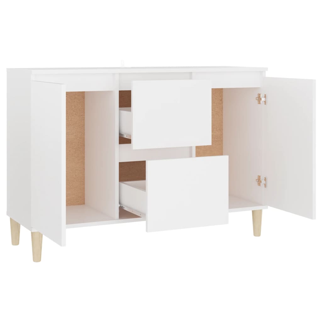 White buffet 103.5x35x70 cm agglomerated