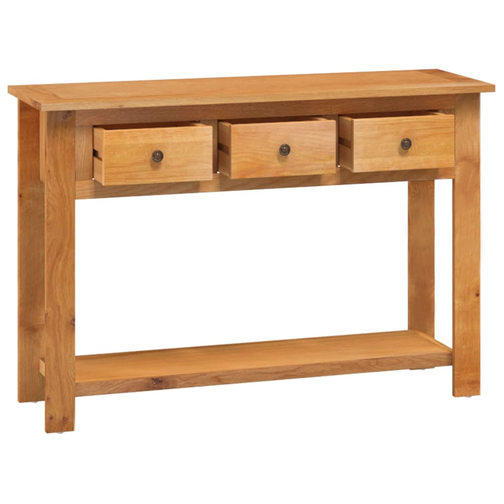 Console table 110x35x75 cm Solid oak wood