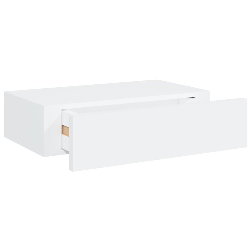 Wandschubladen 2 PCs Weiß 40x23.5x10 cm MDF