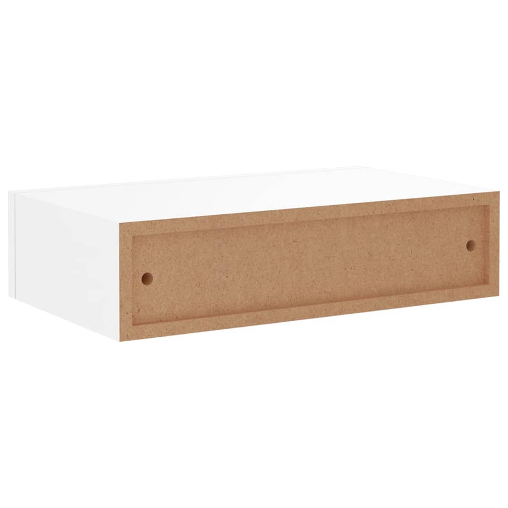 Wall drawers 2 pcs white 40x23.5x10 cm MDF