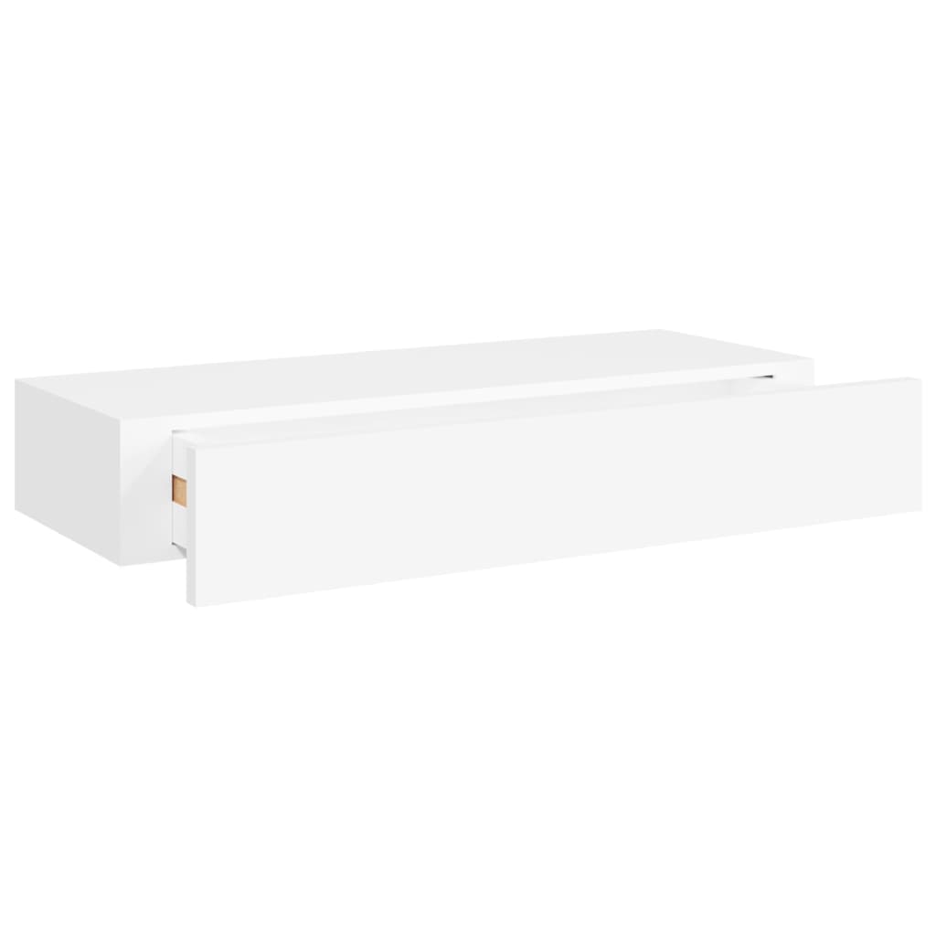 Wandschubladen 2 PCs Weiß 60x23.5x10 cm MDF