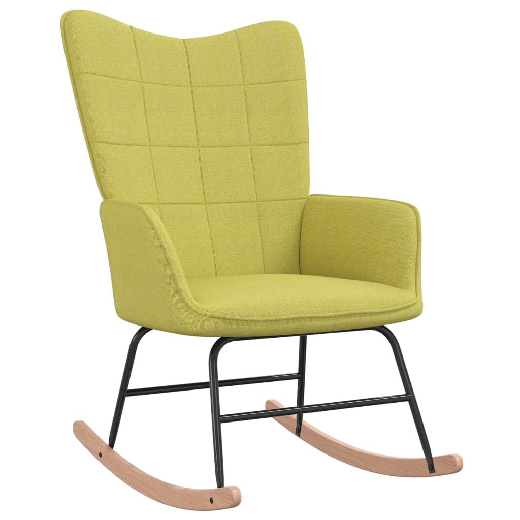 Top -Stuhl mit grünem Stoffhocker