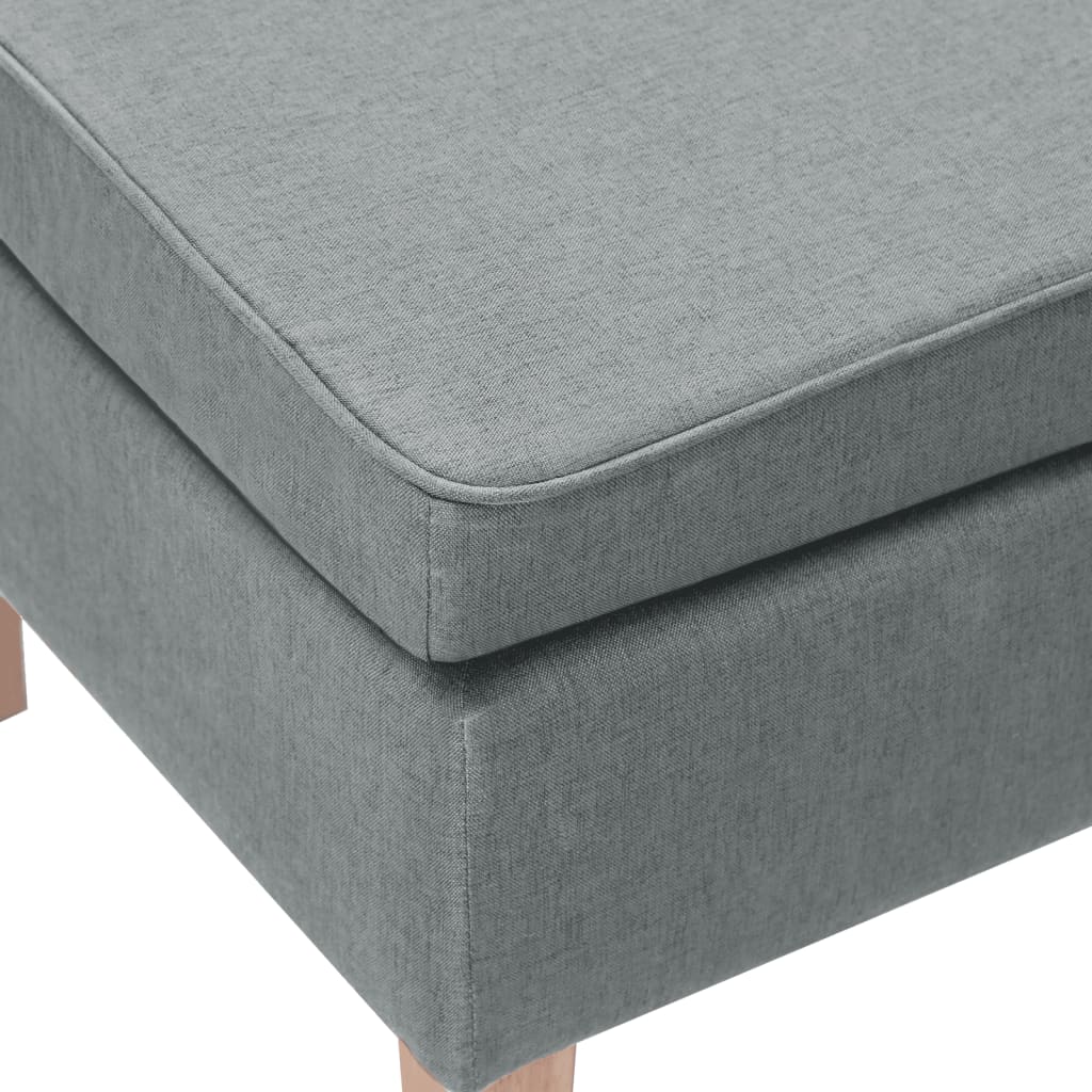 Stool with light gray wooden feet fabric